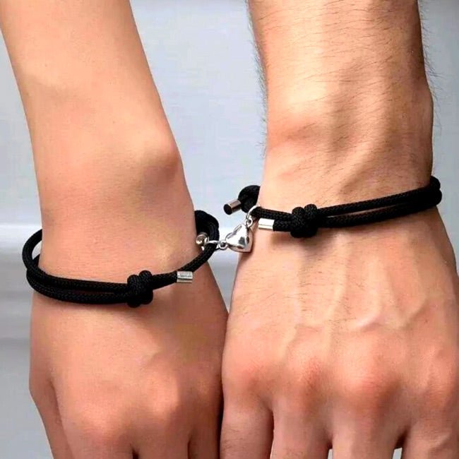 SoleMates™ Bransoletki Magnetyczne Serce